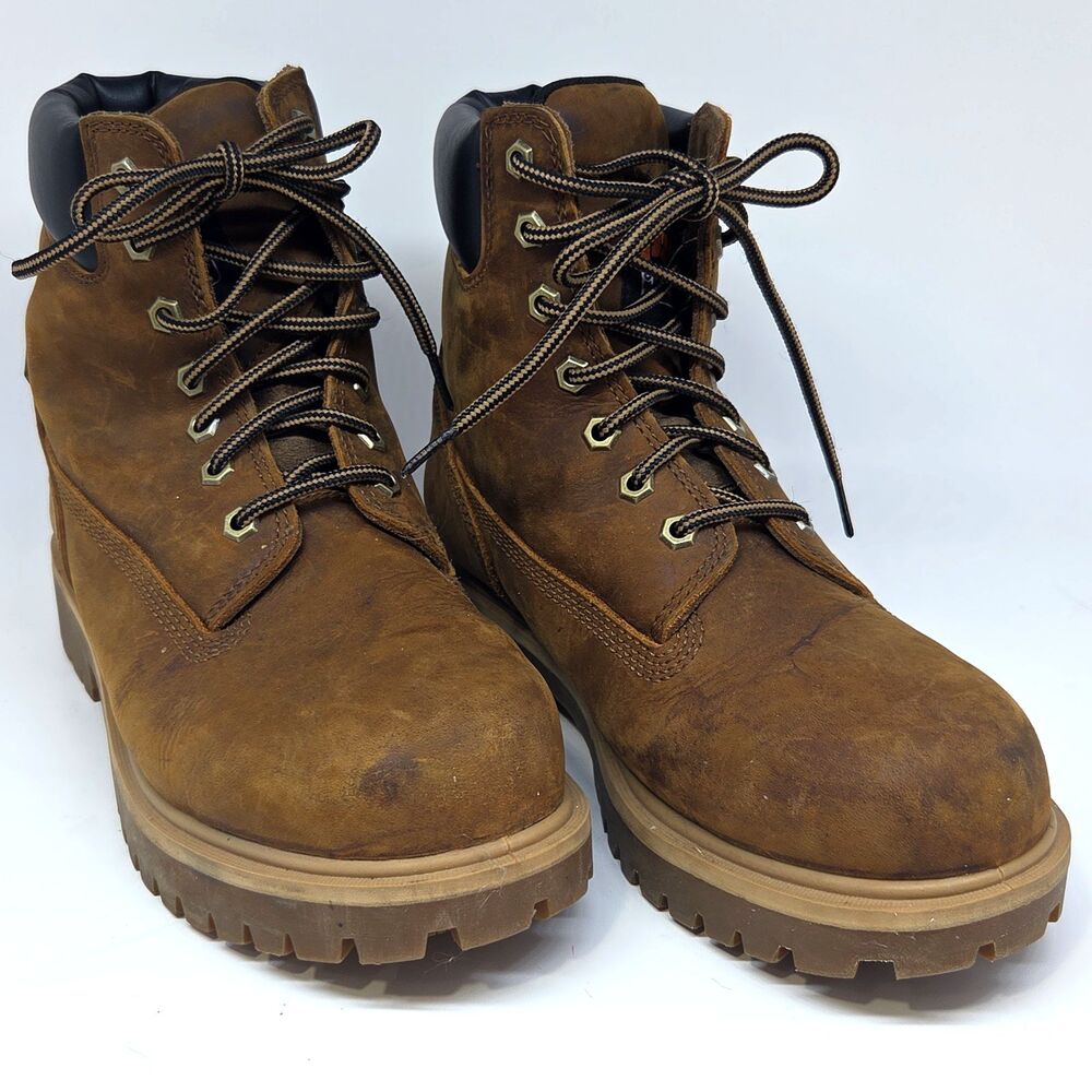Timberland PRO Direct Attach Mens Waterproof Soft Toe Work Boots Size 8 W